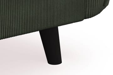 Trend Lyx 4-seters Venstrevendt U-formet Sofa med Divan og Sjeselong i Manchester - Mørkegrønn - Møbler - Sofaer - U-sofa