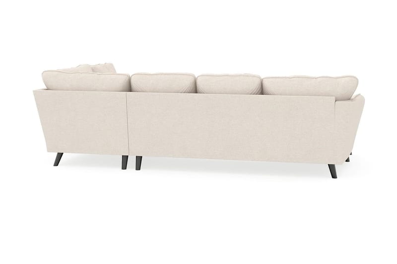 Trend Lyx 4-seters Venstrevendt U-formet Sofa med Divan og Sjeselong i Stoff - Beige - Møbler - Sofaer - U-sofa