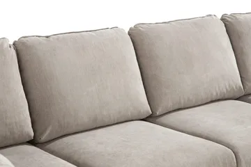 Trend Lyx 4-seters Venstrevendt U-formet Sofa med Divan og Sjeselong i Stoff - Beige - Møbler - Sofaer - U-sofa