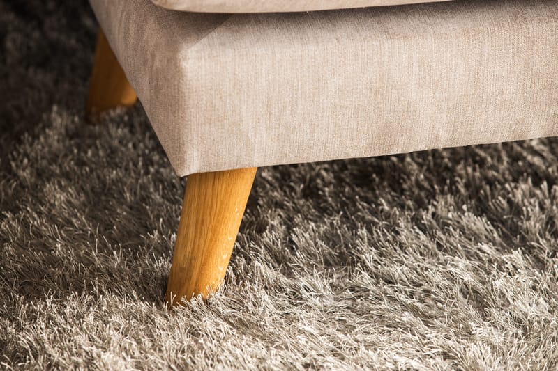 Trend Lyx 4-seters Venstrevendt U-formet Sofa med Divan og Sjeselong i Stoff - Beige - Møbler - Sofaer - U-sofa