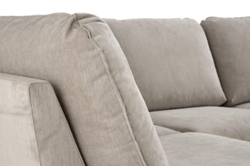 Trend Lyx 4-seters Venstrevendt U-formet Sofa med Divan og Sjeselong i Stoff - Beige - Møbler - Sofaer - U-sofa