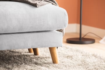 Trend Lyx 4-seters Venstrevendt U-formet Sofa med Divan og Sjeselong i Stoff - Lys grå - Møbler - Sofaer - U-sofa