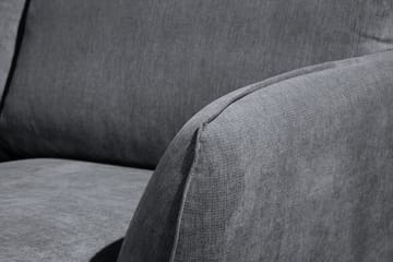 Trend Lyx 4-seters Venstrevendt U-formet Sofa med Divan og Sjeselong i Stoff - Mørk grå - Møbler - Sofaer - U-sofa