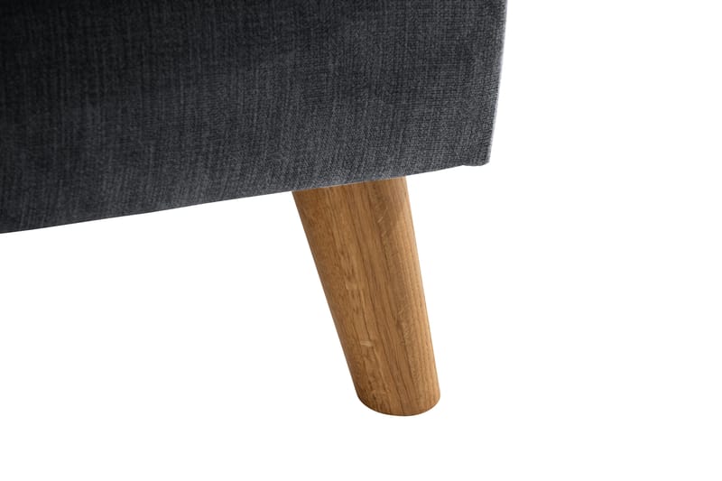 Trend Lyx 4-seters Venstrevendt U-formet Sofa med Divan og Sjeselong i Stoff - Mørk grå - Møbler - Sofaer - U-sofa