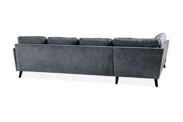 Trend Lyx U-Sofa med Divan Høyre - Mørkegrå - Møbler - Sofaer - U-sofa