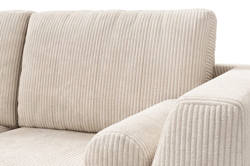 U-sofa Friday Lyx med Sjeselong Venstre - Beige - U-sofa