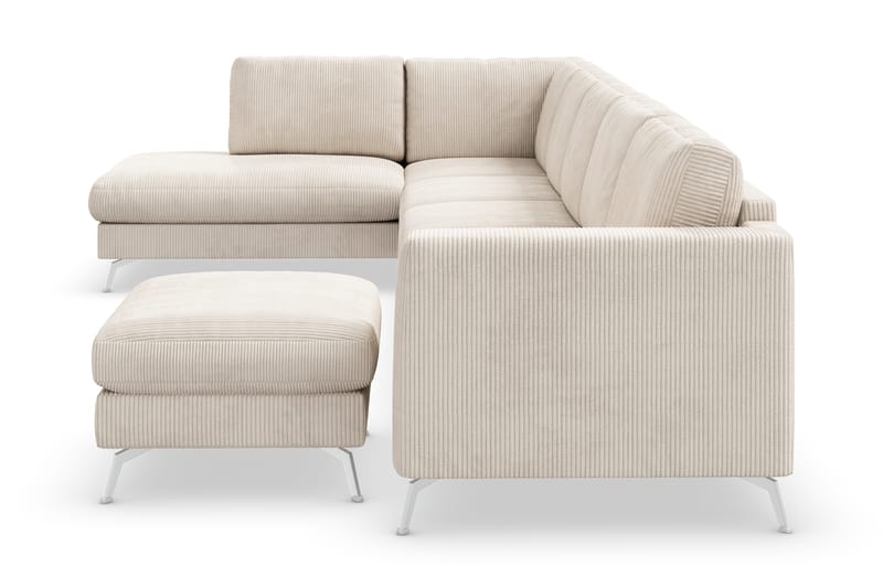 U-sofa Friday Lyx med Sjeselong Venstre - Beige - U-sofa