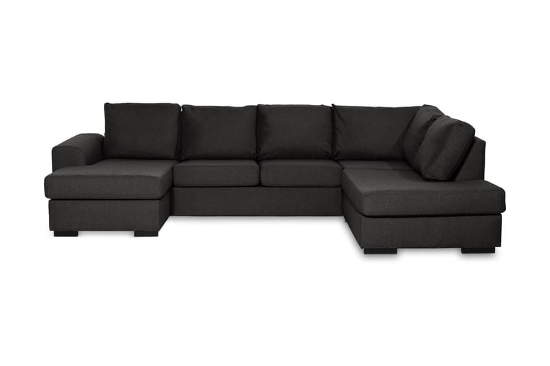 U-sofa Friday med Divan Venstre - Svart - U-sofa