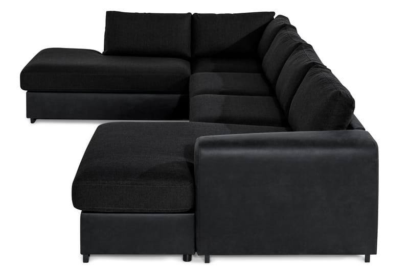 U-Sofa Havanna Divan Højre - Svart - 4 seters sofa med divan - U-sofa