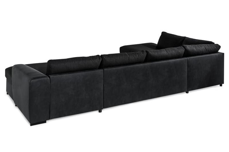 U-Sofa Havanna Divan Højre - Svart - 4 seters sofa med divan - U-sofa