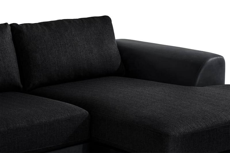 U-Sofa Havanna Divan Højre - Svart - 4 seters sofa med divan - U-sofa