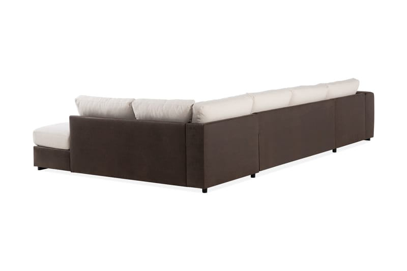 U-Sofa Havanna Divan Venstre - Beige/Brun - 4 seters sofa med divan - U-sofa