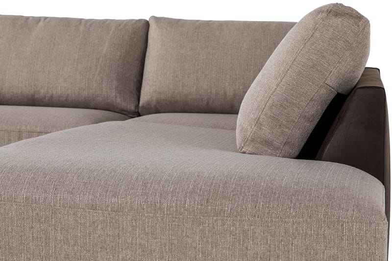 U-Sofa Havanna Divan Venstre - Brun|Beige - 4 seters sofa med divan - U-sofa