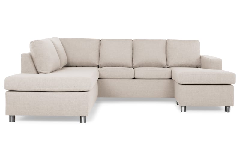 U-sofa Nevada Large Divan Høyre - Beige - U-sofa