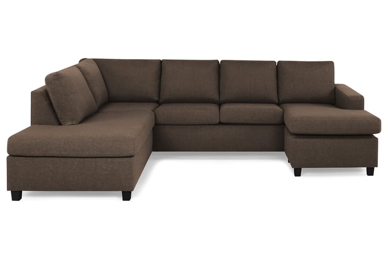 U-sofa Nevada Large Divan Høyre - Brun - U-sofa