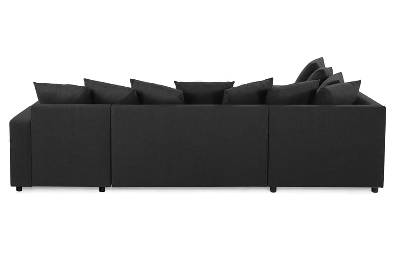 U-sofa Nevada Large Divan Høyre inkl. Konvoluttputer - Antrasitt - U-sofa