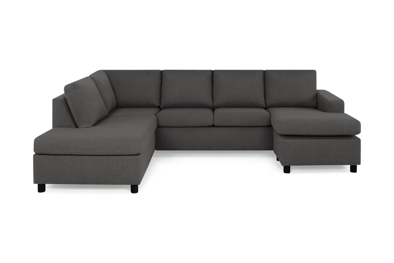 U-sofa Nevada Large Divan Høyre - Mørkgrå - U-sofa