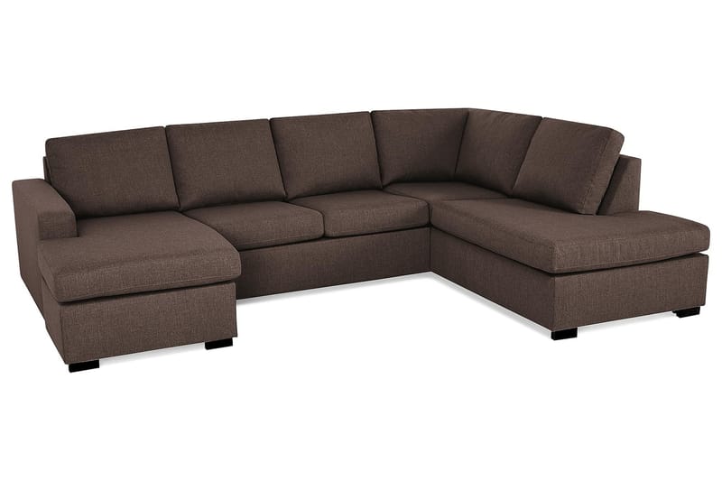 U-sofa Nevada Large Divan Venstre - Brun - U-sofa