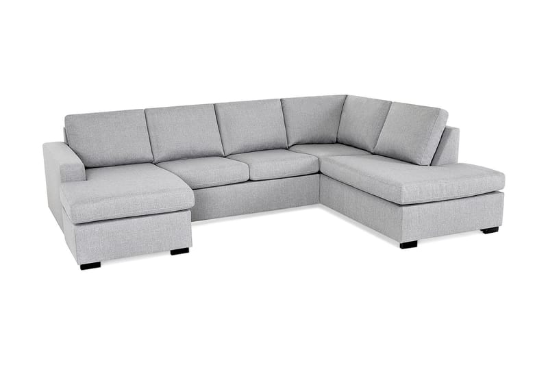 U-sofa Nevada Large Divan Venstre - Lysgrå - U-sofa