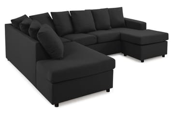 U-sofa Nevada Small Divan Høyre inkl. Konvoluttputer - Antrasitt - Møbler - Sofaer - U-sofa