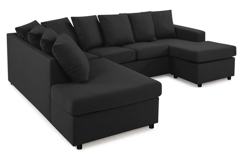 U-sofa Nevada Small Divan Høyre inkl. Konvoluttputer - Antrasitt - Møbler - Sofaer - U-sofa
