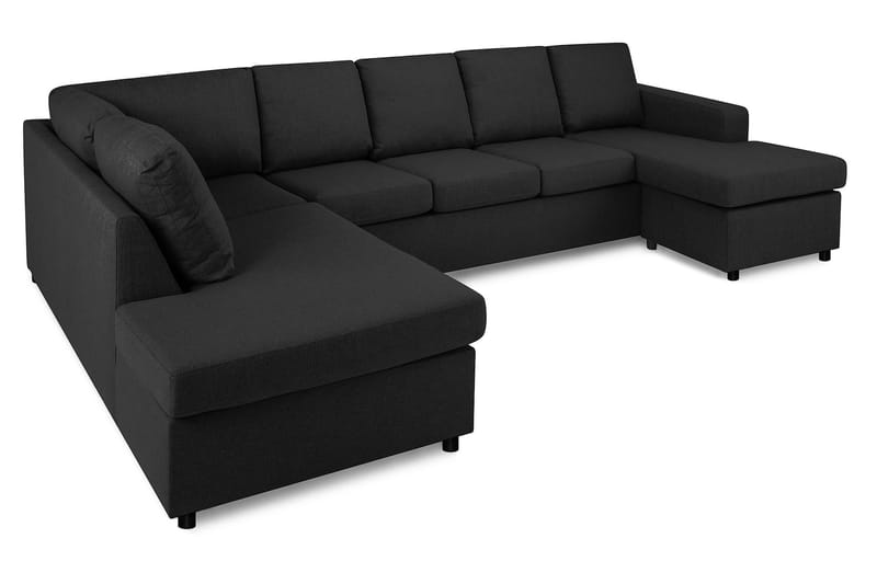 U-sofa Nevada XL Divan Høyre - Antrasitt - U-sofa