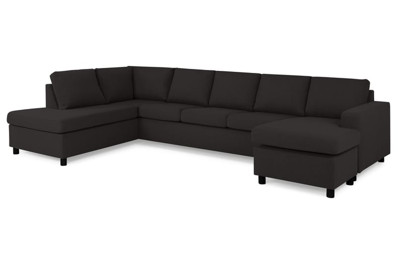 U-sofa Nevada XL Divan Høyre - Antrasitt - U-sofa