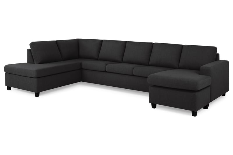 U-sofa Nevada XL Divan Høyre - Antrasitt - U-sofa