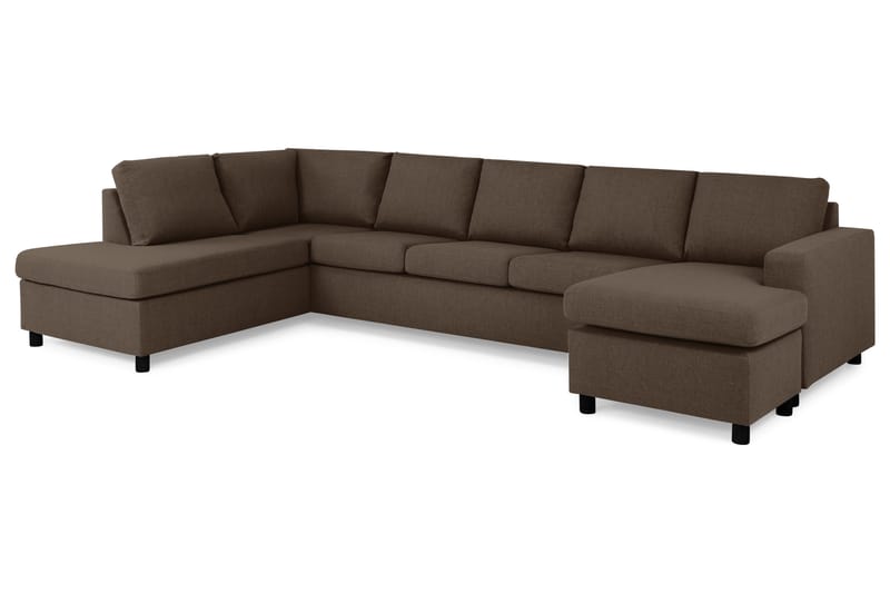 U-sofa Nevada XL Divan Høyre - Brun - U-sofa