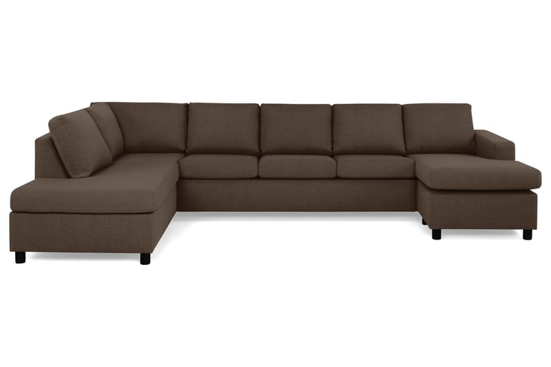 U-sofa Nevada XL Divan Høyre - Brun - U-sofa