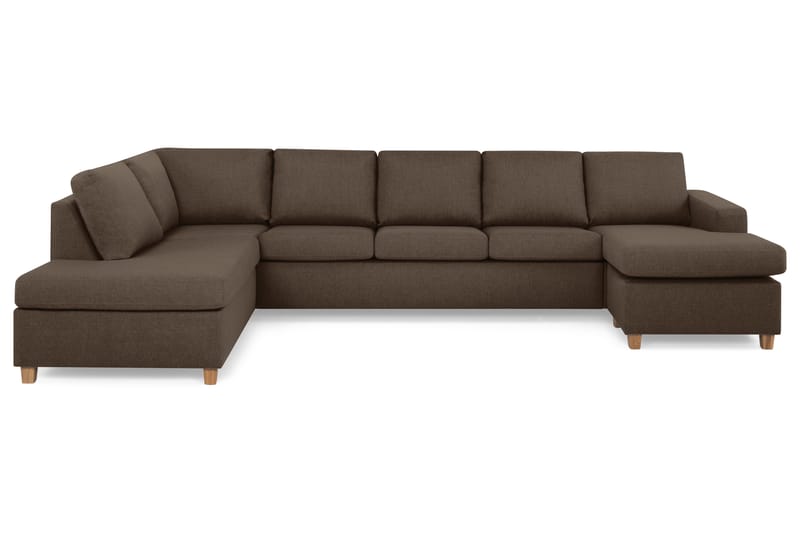 U-sofa Nevada XL Divan Høyre - Brun - U-sofa