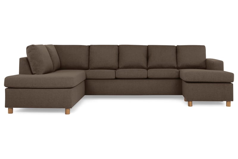 U-sofa Nevada XL Divan Høyre - Brun - U-sofa