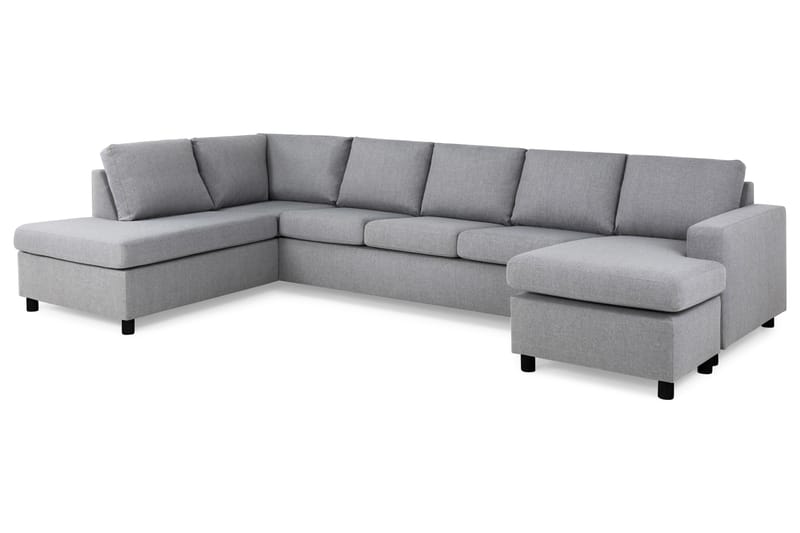 U-sofa Nevada XL Divan Høyre - Lysgrå - U-sofa