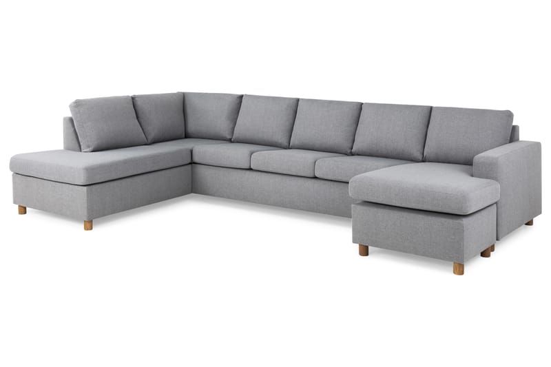 U-sofa Nevada XL Divan Høyre - Lysgrå - U-sofa