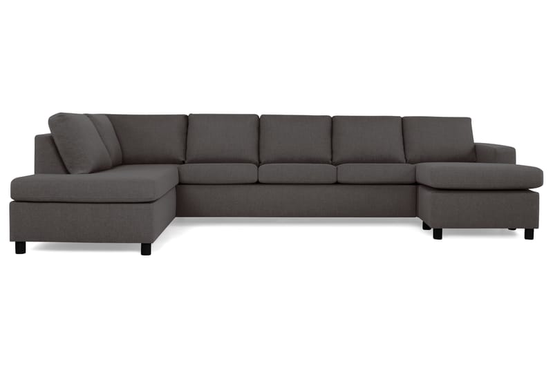 U-sofa Nevada XL Divan Høyre - Mørkgrå - U-sofa