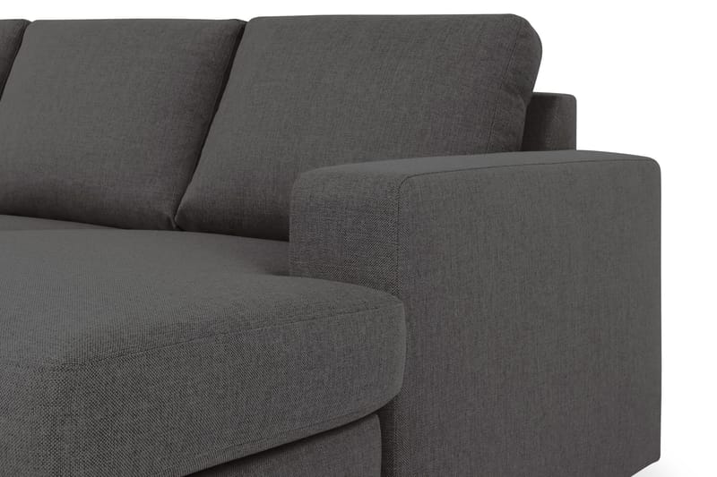 U-sofa Nevada XL Divan Høyre - Mørkgrå - U-sofa