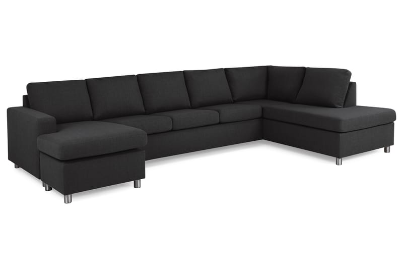 U-sofa Nevada XL Divan Venstre - Antrasitt - U-sofa