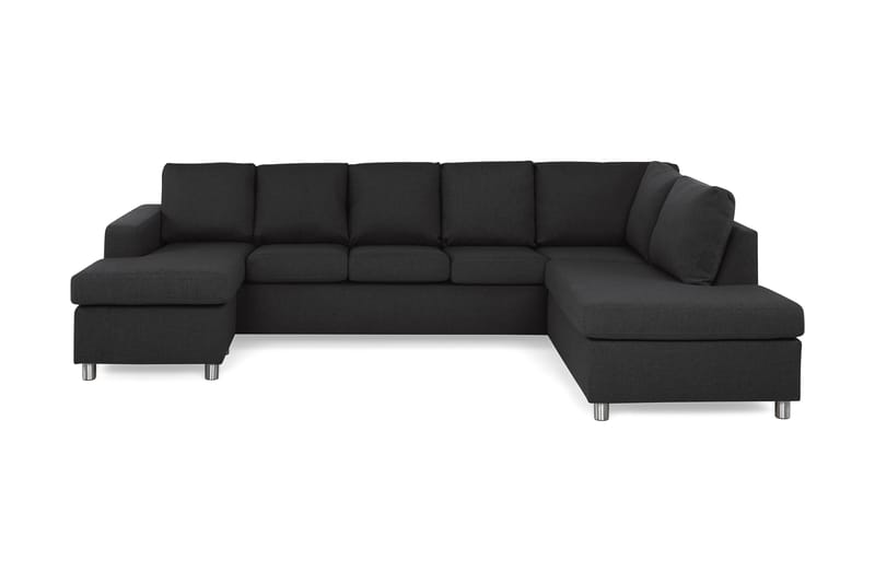 U-sofa Nevada XL Divan Venstre - Antrasitt - U-sofa