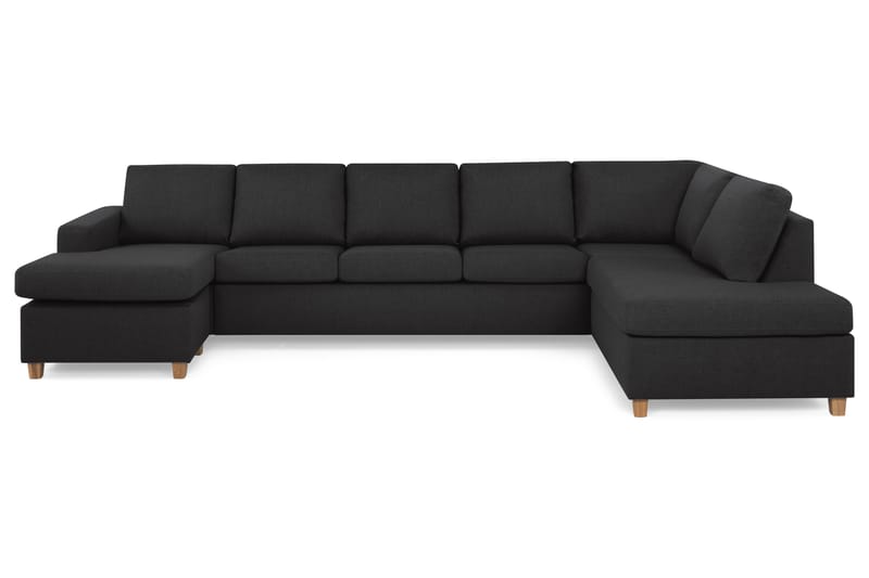 U-sofa Nevada XL Divan Venstre - Antrasitt - U-sofa