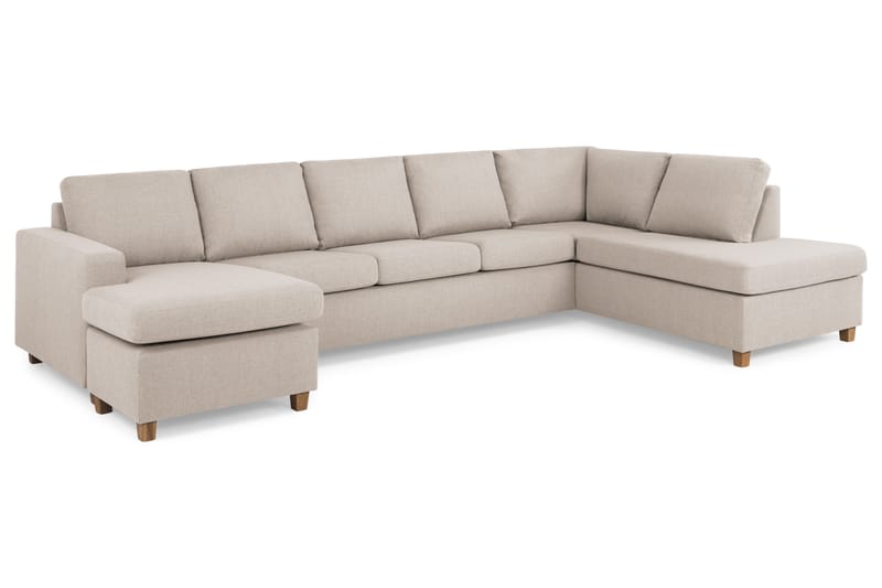 U-sofa Nevada XL Divan Venstre - Beige - U-sofa