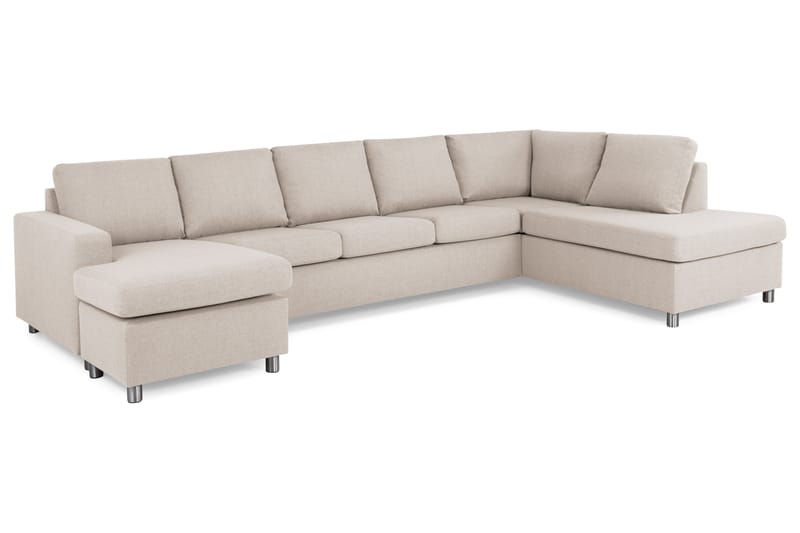 U-sofa Nevada XL Divan Venstre - Beige - U-sofa