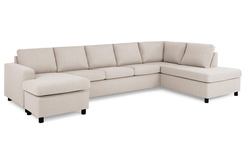 U-sofa Nevada XL Divan Venstre - Beige - U-sofa