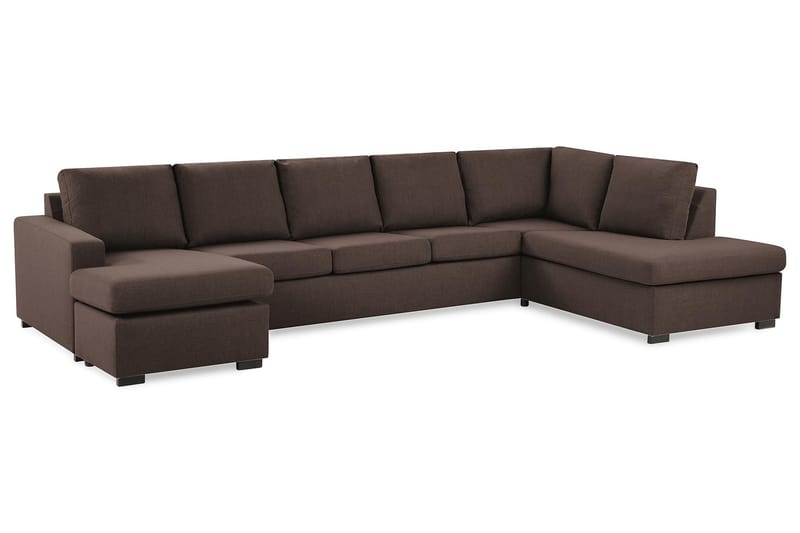 U-sofa Nevada XL Divan Venstre - Brun - U-sofa