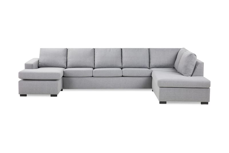 U-sofa Nevada XL Divan Venstre - Lysgrå - U-sofa