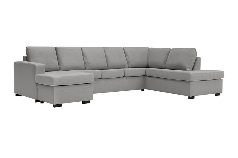 U-sofa Nevada XL Divan Venstre - Lysgrå - U-sofa