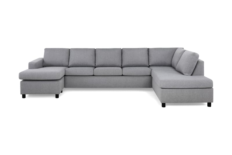 U-sofa Nevada XL Divan Venstre - Lysgrå - U-sofa