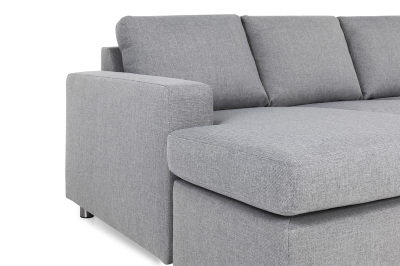 U-sofa Nevada XL Divan Venstre - Lysgrå - U-sofa