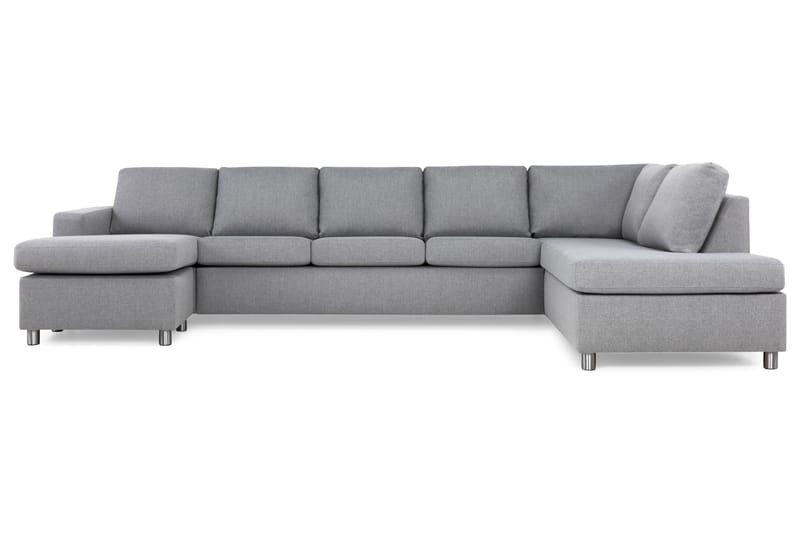 U-sofa Nevada XL Divan Venstre - Lysgrå - U-sofa