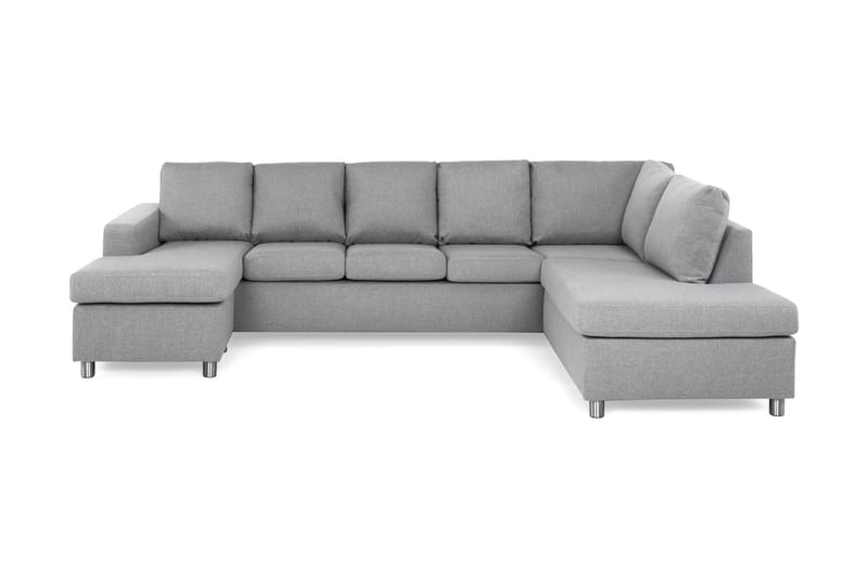 U-sofa Nevada XL Divan Venstre - Lysgrå - U-sofa