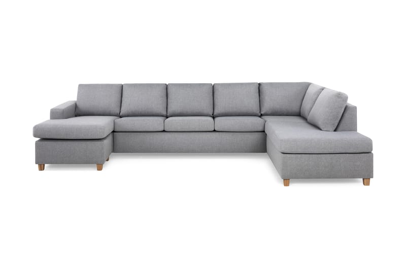 U-sofa Nevada XL Divan Venstre - Lysgrå - U-sofa